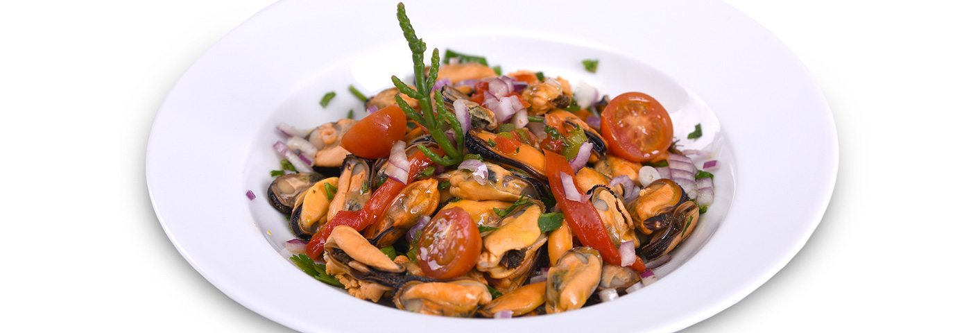 Miolo de Mexilhão com vinagrete