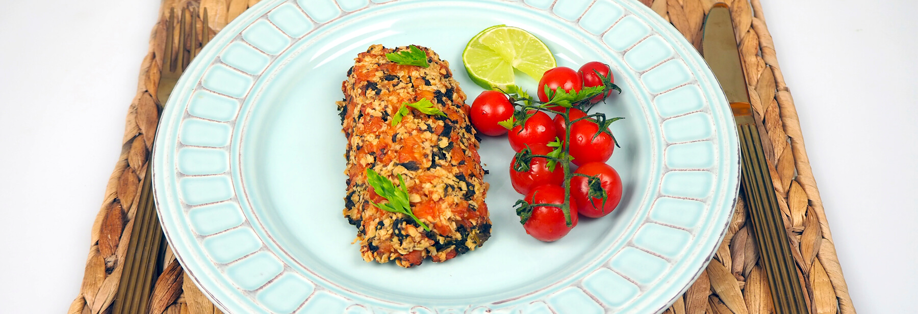 Rolo de Salmão com lima e gengibre