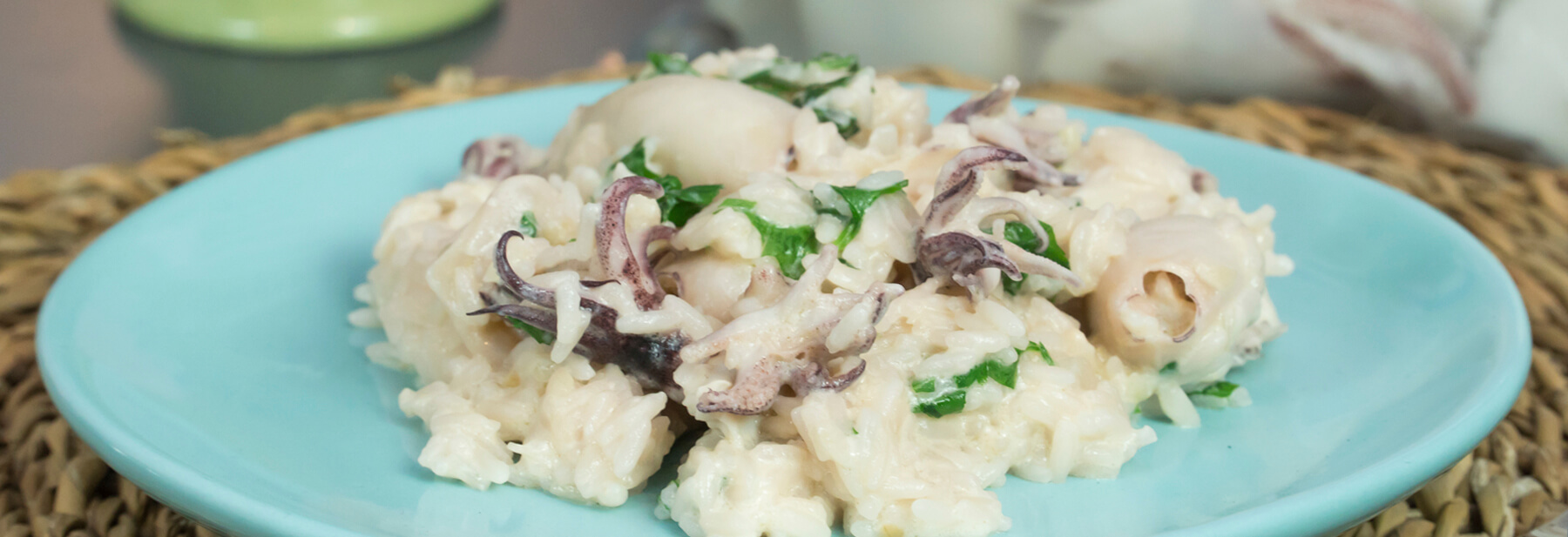 Arroz de lulas cremoso