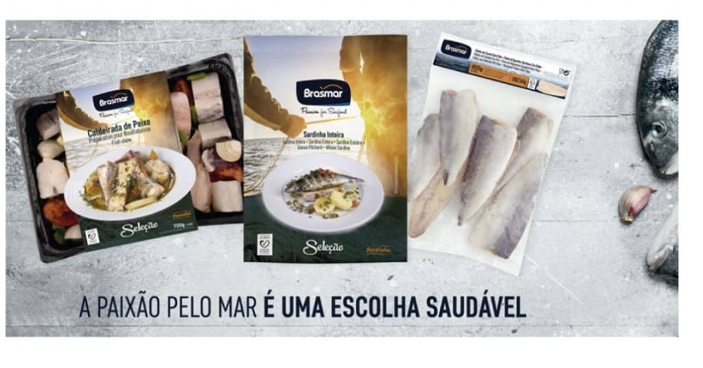 Sardinha, caldeirada de peixe e filetes de cavala são os primeiros produtos da Brasmar a receber selo da Fundação Portuguesa de Cardiologia.