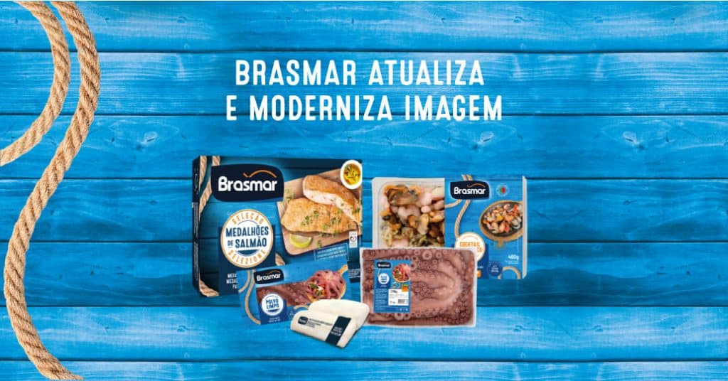 A Brasmar, líder nacional no setor de produtos do mar, apresenta ao mercado um novo packaging para as gamas “Brasmar” e “Brasmar Seleção”.